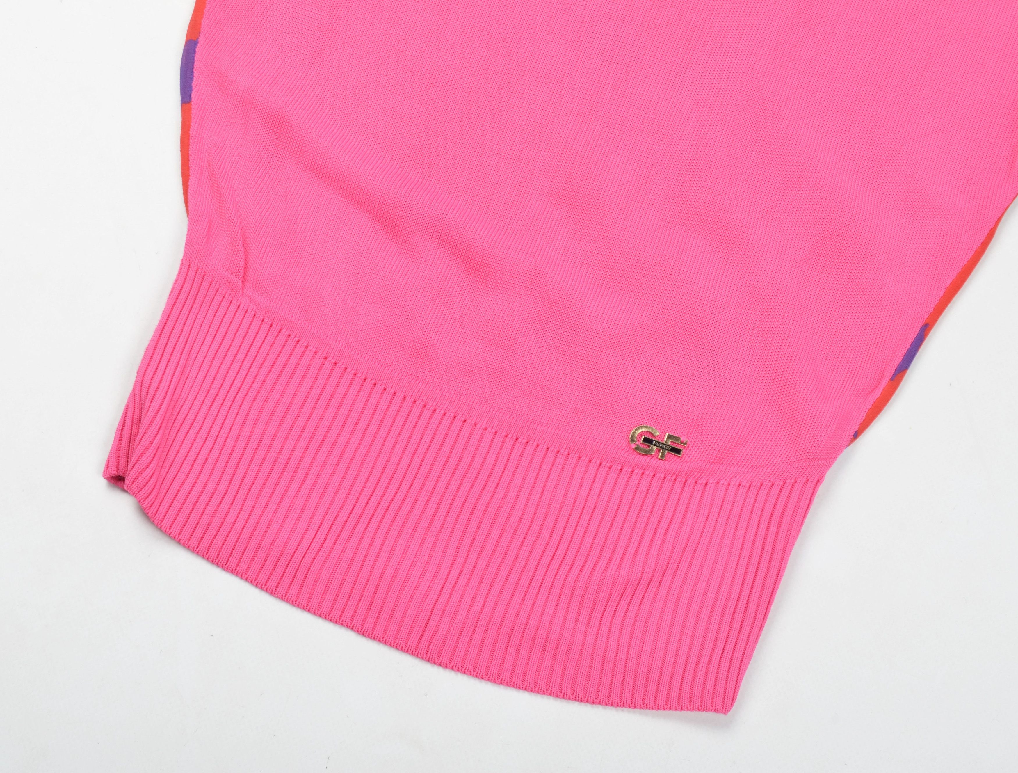 Designer × Gianfranco Ferre Gianfranco Ferre Sheer Back Pink Top Blouse Size S / US 4 / IT 40 - 7 Thumbnail