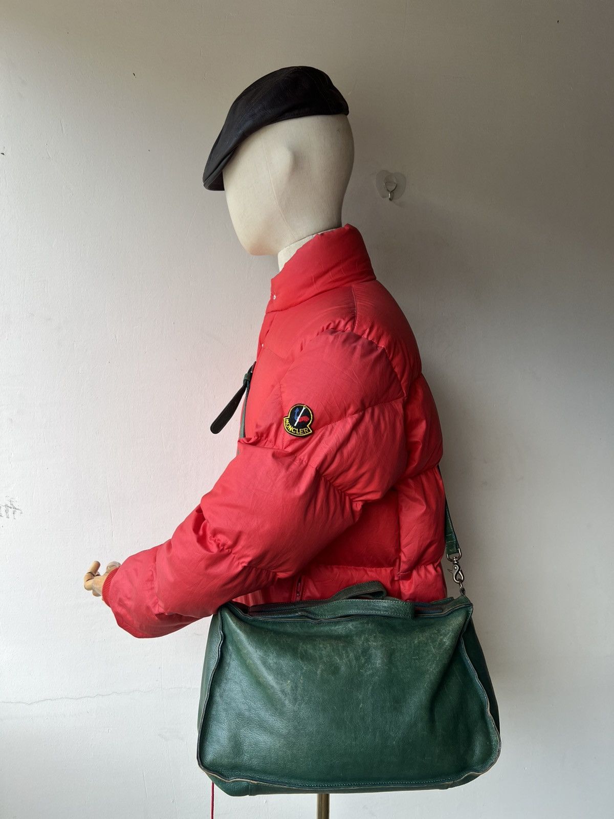 Leather Vintage B. Stuff Japan Faded Patina All Leather 2 Way Bag Size ONE SIZE - 1 Thumbnail
