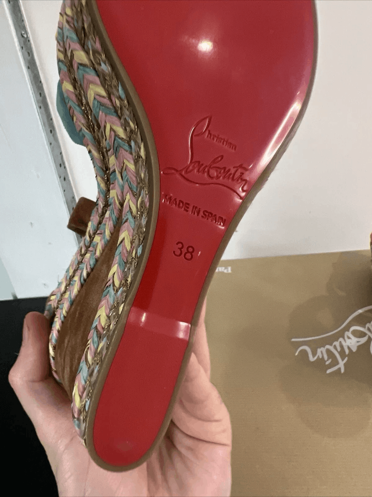 Christian Louboutin Christian Louboutin Lagoadonna 120 Brown Lace Up Platform Size US 7.5 / IT 37.5 - 8 Thumbnail