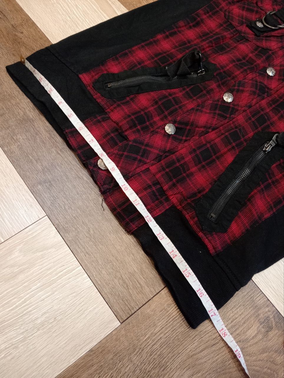 Japanese Brand 31040=SKKONE JAPAN PUNK CHECKERED JACKET - SIZE M Size US M / EU 48-50 / 2 - 13 Thumbnail