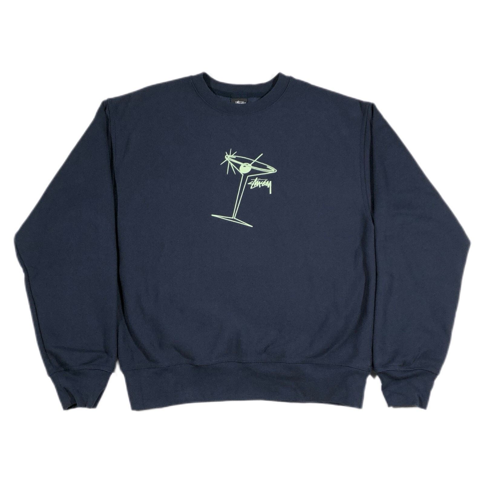 Stussy SS24 Stussy Martini Navy Crewneck Pullover Sweater Large Size US L / EU 52-54 / 3 - 1 Thumbnail