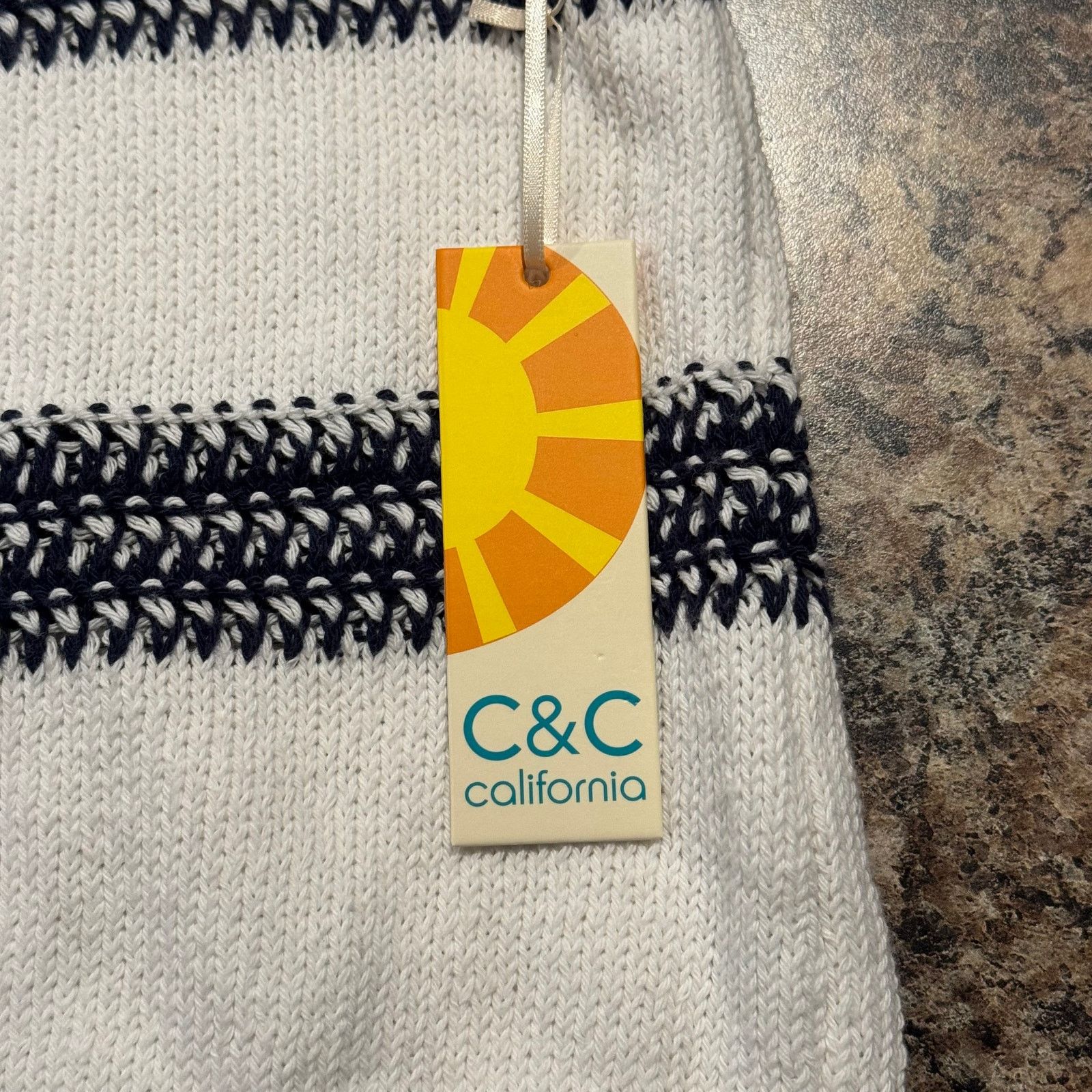 Other NWT C&C California Sweater Stripe Coastal Preppy White M Size M / US 6-8 / IT 42-44 - 5 Thumbnail