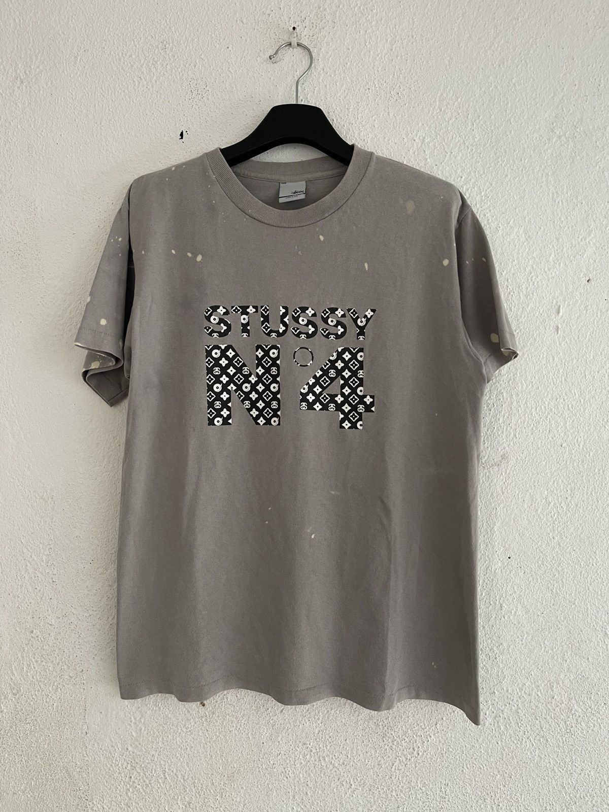 Stussy Vintage Stussy N4 Monogram LV Parody T Shirt Size US M / EU 48-50 / 2 - 1 Thumbnail