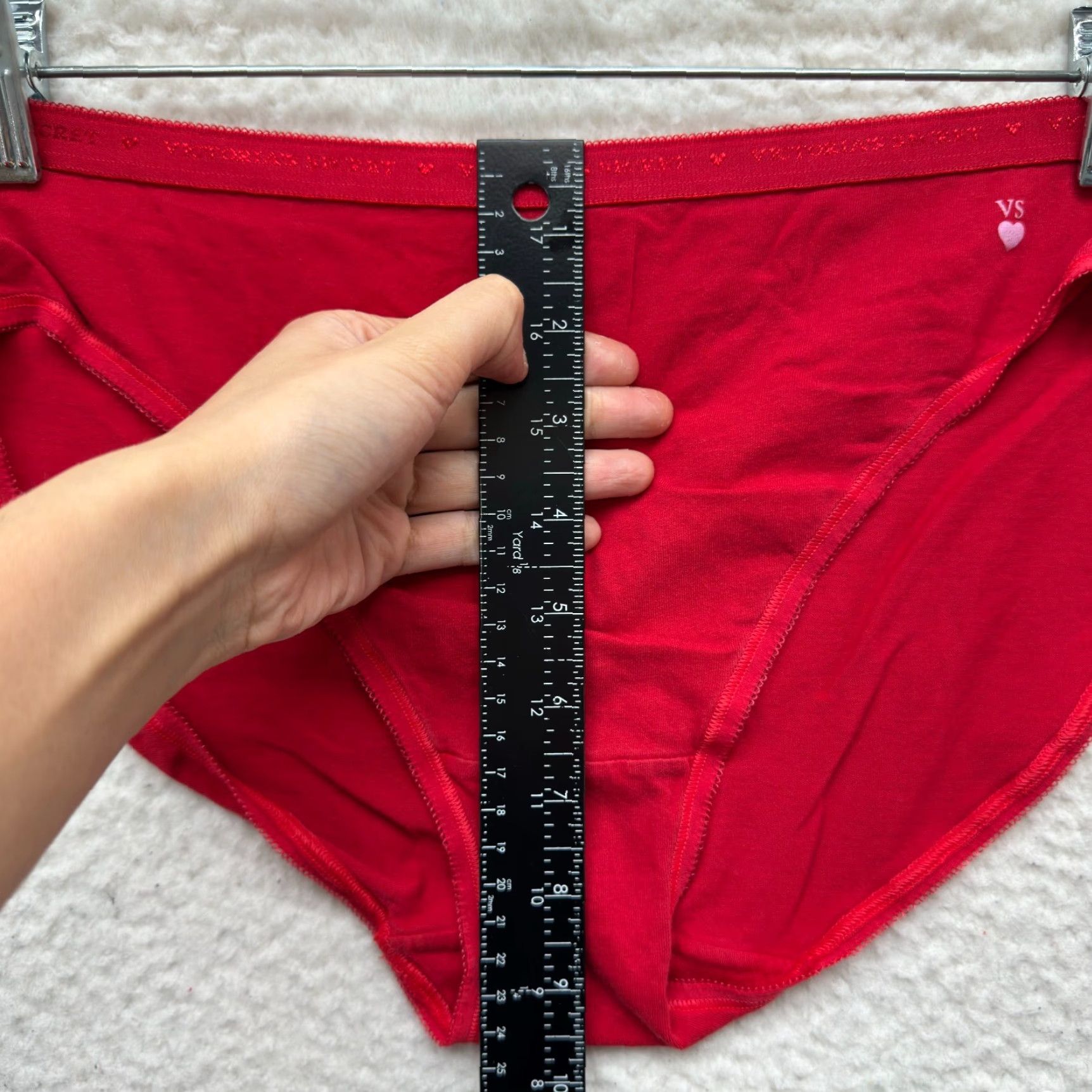Victoria's Secret Victoria's Secret Panty L Womens Red Cotton Underwear Sexy L Red Cotton Size 36" / US 14 / IT 50 - 7 Thumbnail