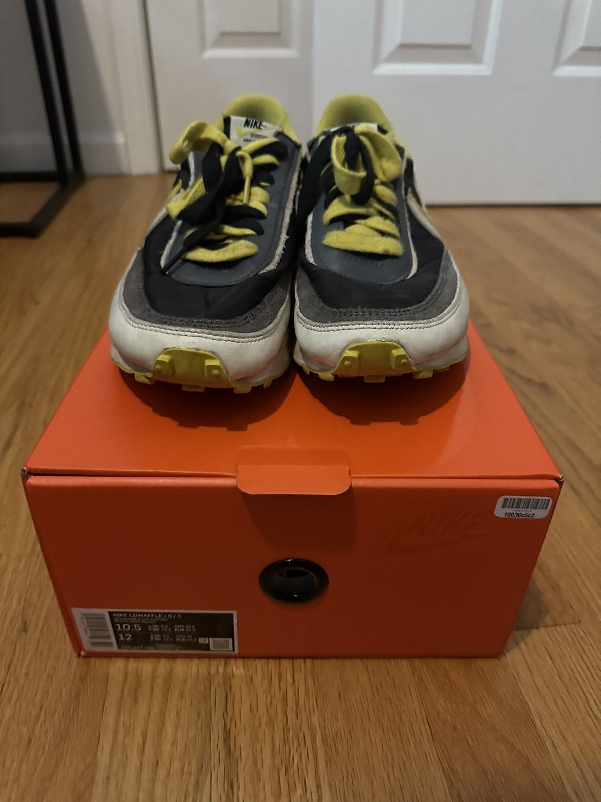 Nike × Sacai Nike LD Waffle Sacai Black Bright Citron Size US 10.5 / EU 43-44 - 3 Thumbnail
