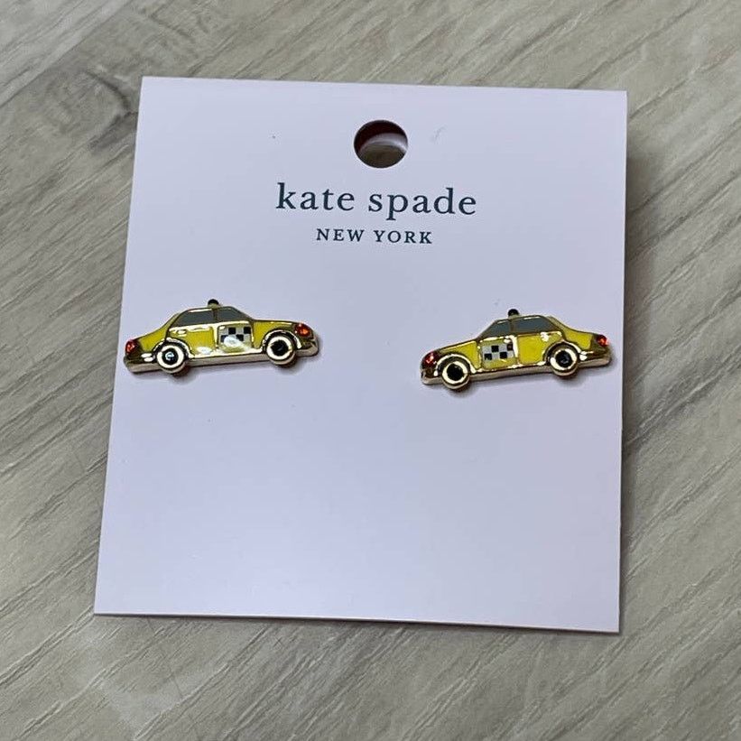 Kate Spade Kate Spade Ma Chérie Taxi Studs Earrings NYC Yellow Cab Stud Size ONE SIZE - 1 Thumbnail