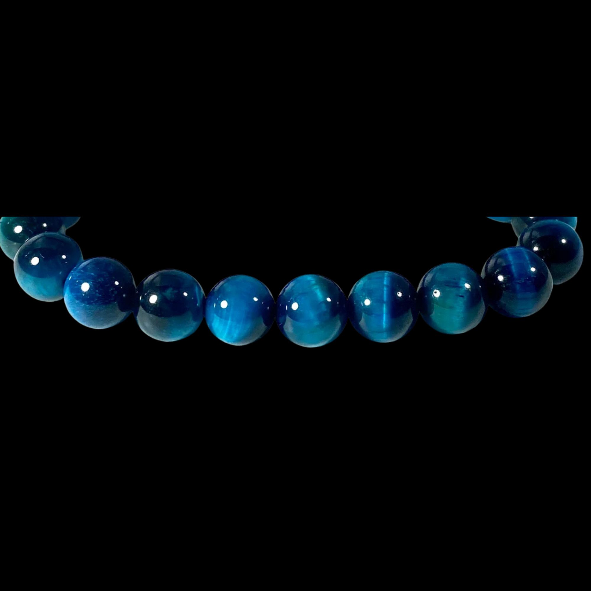 Other Blue Tiger Eye Bracelet | Natural Deep Blue Stone Size ONE SIZE - 5 Thumbnail