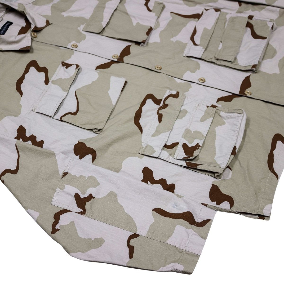 Balenciaga × Designer BALENCIAGA Snow Camo Oversized Cargo Over Shirt Jacket Size US XXL / EU 58 / 5 - 5 Thumbnail