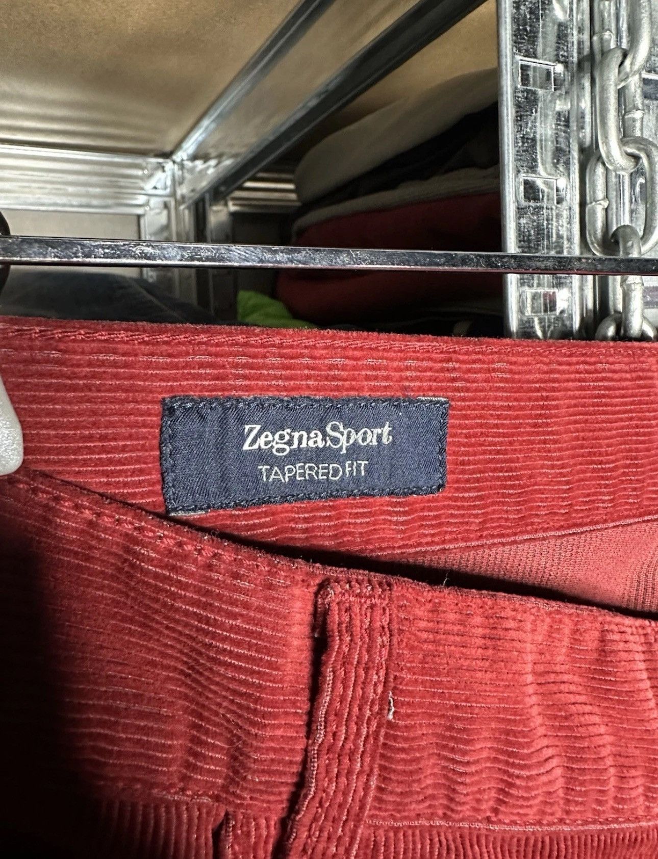 Ermenegildo Zegna Zegna Sport Corduroy Pants Tapered Fit Size 38 Two Tone Size US 38 / EU 54 - 3 Thumbnail