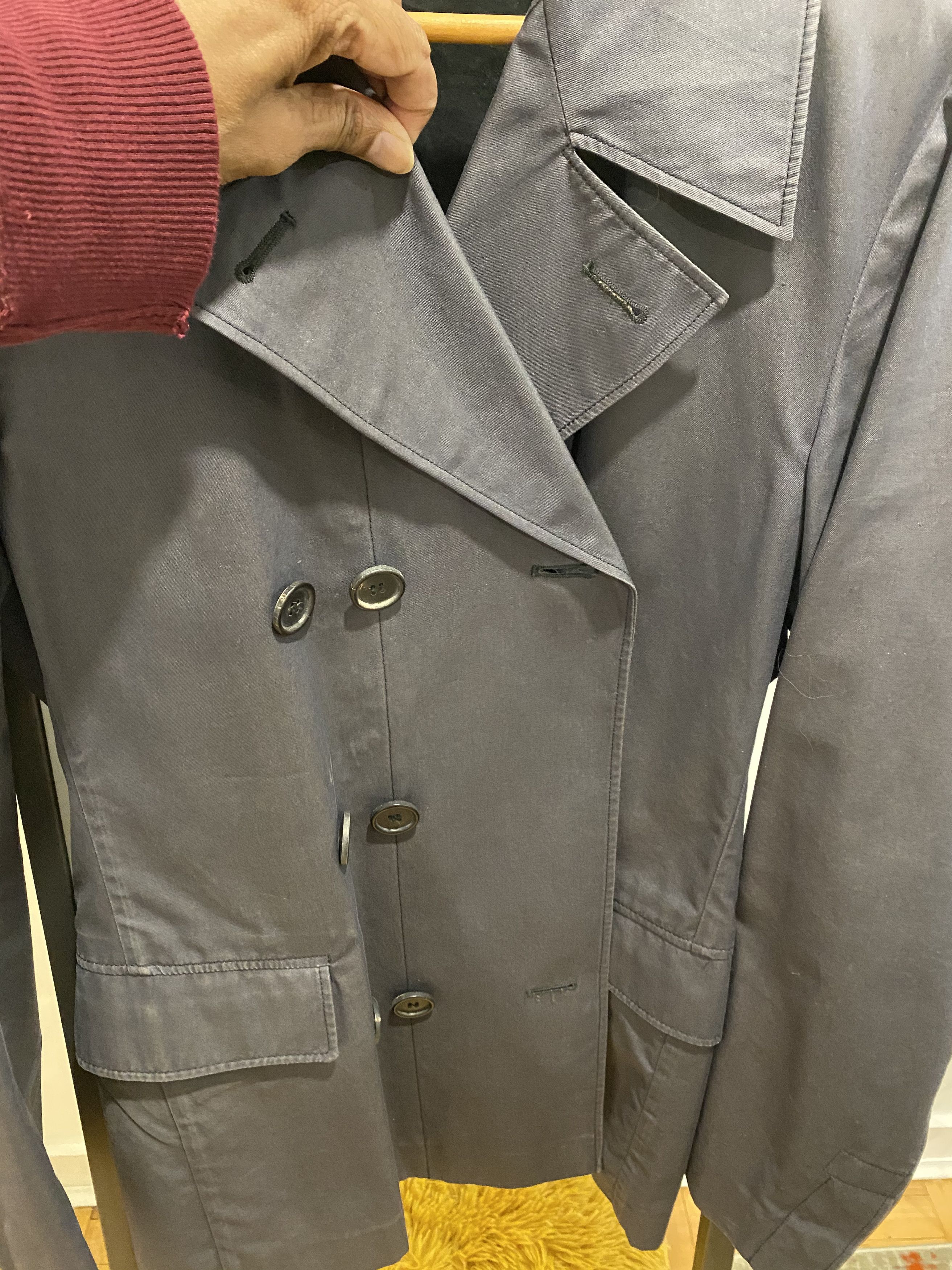 Prada Cotton Pea Coat Size US M / EU 48-50 / 2 - 7 Thumbnail