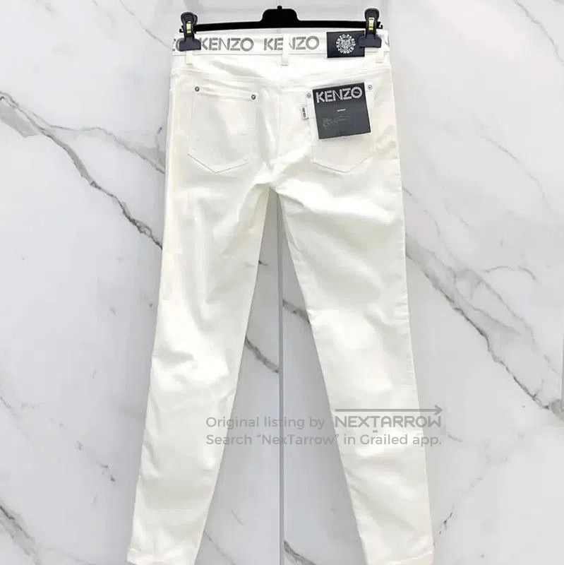 Kenzo Kenzo White Cotton Blend Casual Pants . Size 23" - 1 Thumbnail