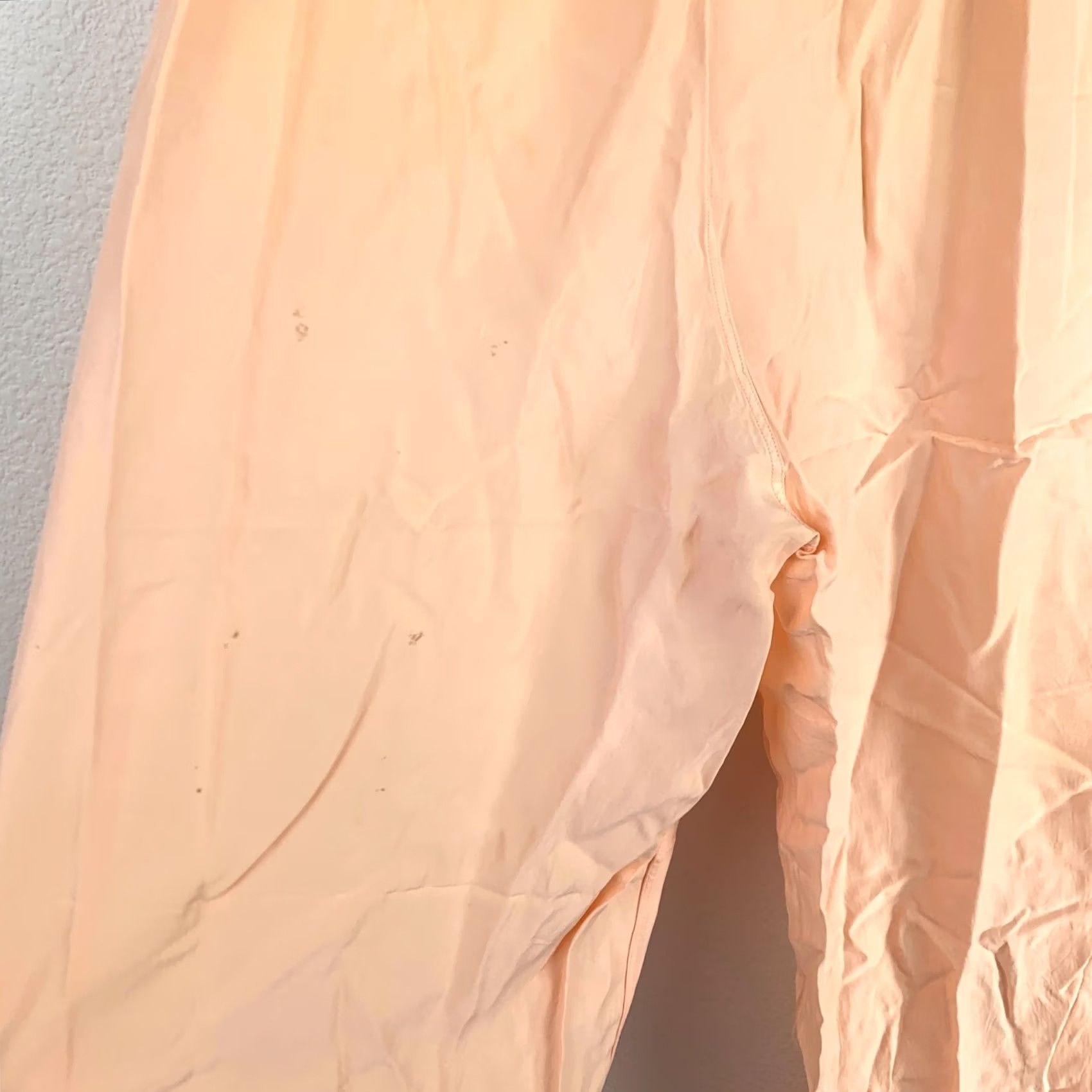 Vintage Vintage Barbizon Peach Rayon Pajamas Set with High Waist Pants Shirt 36" Chest 18" Waist 14" Rayon Outfit/Set Womens Size XL / US 12-14 / IT 48-50 - 7 Thumbnail
