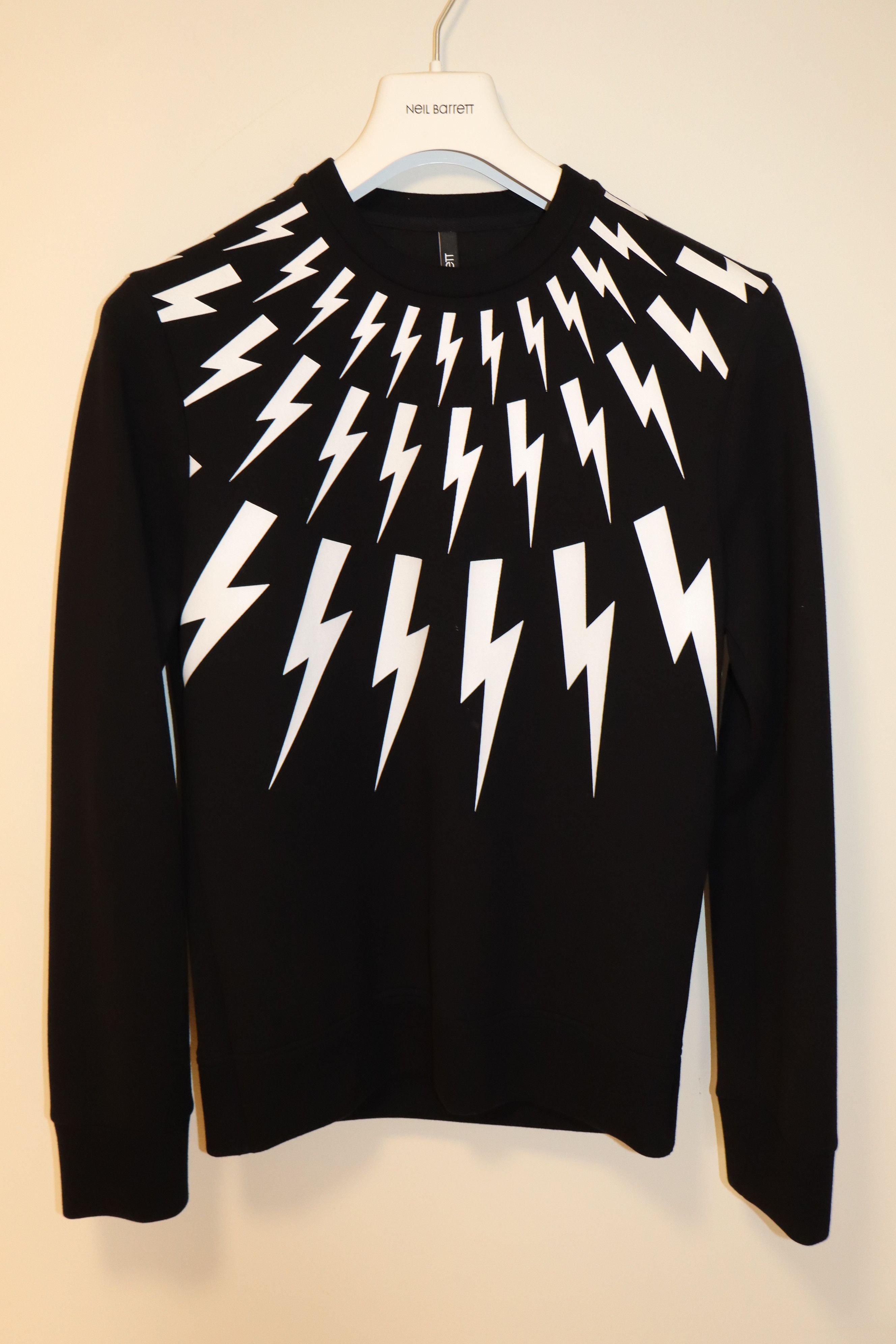 Neil Barrett Lightning bolt neoprene sweatshirt Size US XS / EU 42 / 0 - 1 Thumbnail