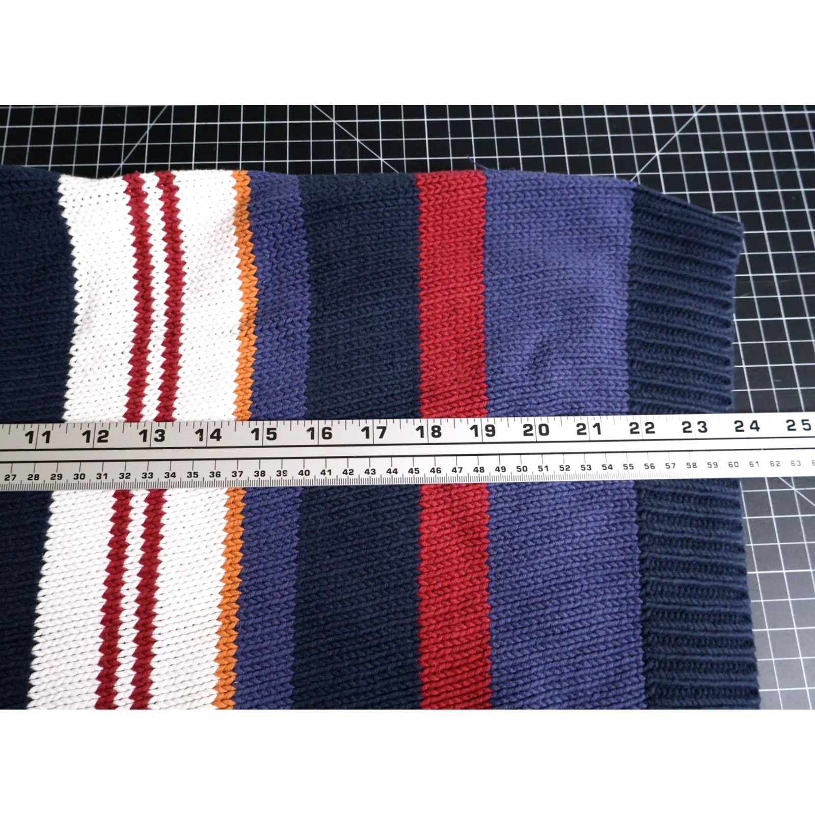 Dockers VINTAGE Dockers Sweater Men's Large Red Blue Stripe Chunky Knit Pullover Casual 90s Preppy Shirt/Top Size US L / EU 52-54 / 3 - 6 Thumbnail