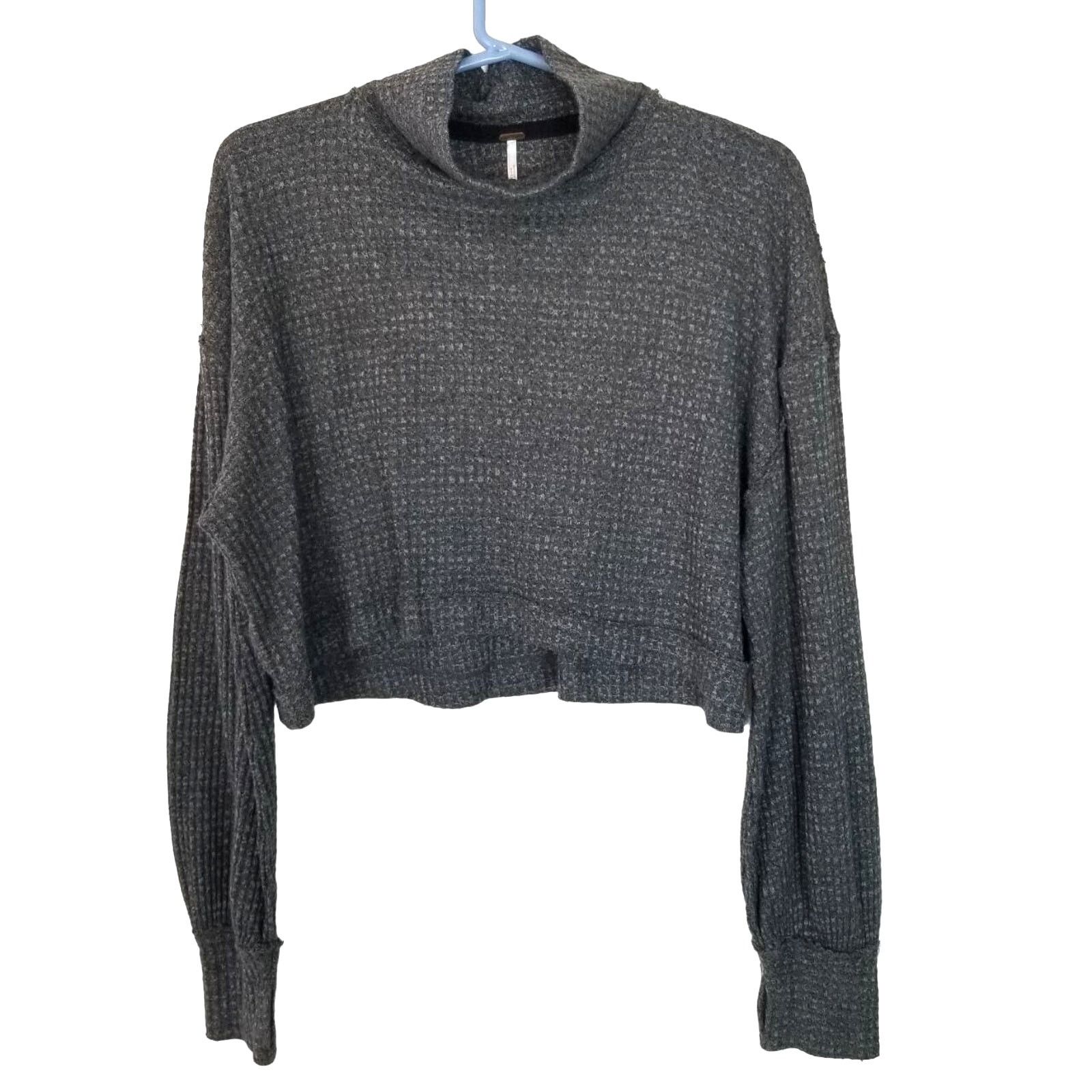 Free People Free People BK Waffle Knit Crop Thermal Boho Lagenlook M Size M / US 6-8 / IT 42-44 - 2 Thumbnail