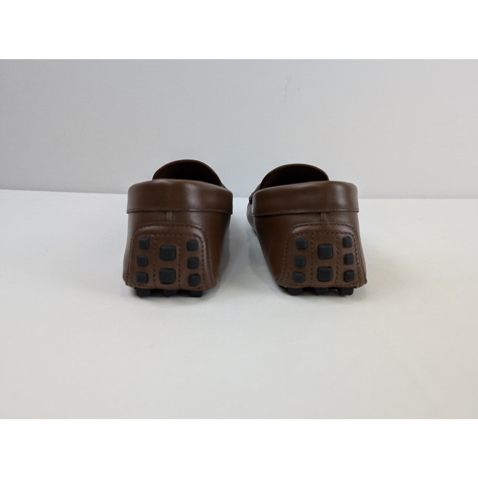 Gucci o1rshd1 Leather Upper and Rubber Loafers in Brown Size US 11 / EU 44 - 10 Thumbnail