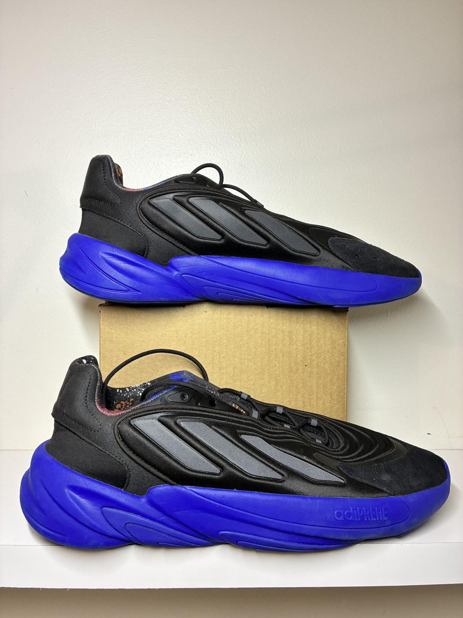 Adidas Adidas Originals Ozelia Black Lucid Blue ID9765 Adiprene Size US 14 / EU 47 - 1 Thumbnail