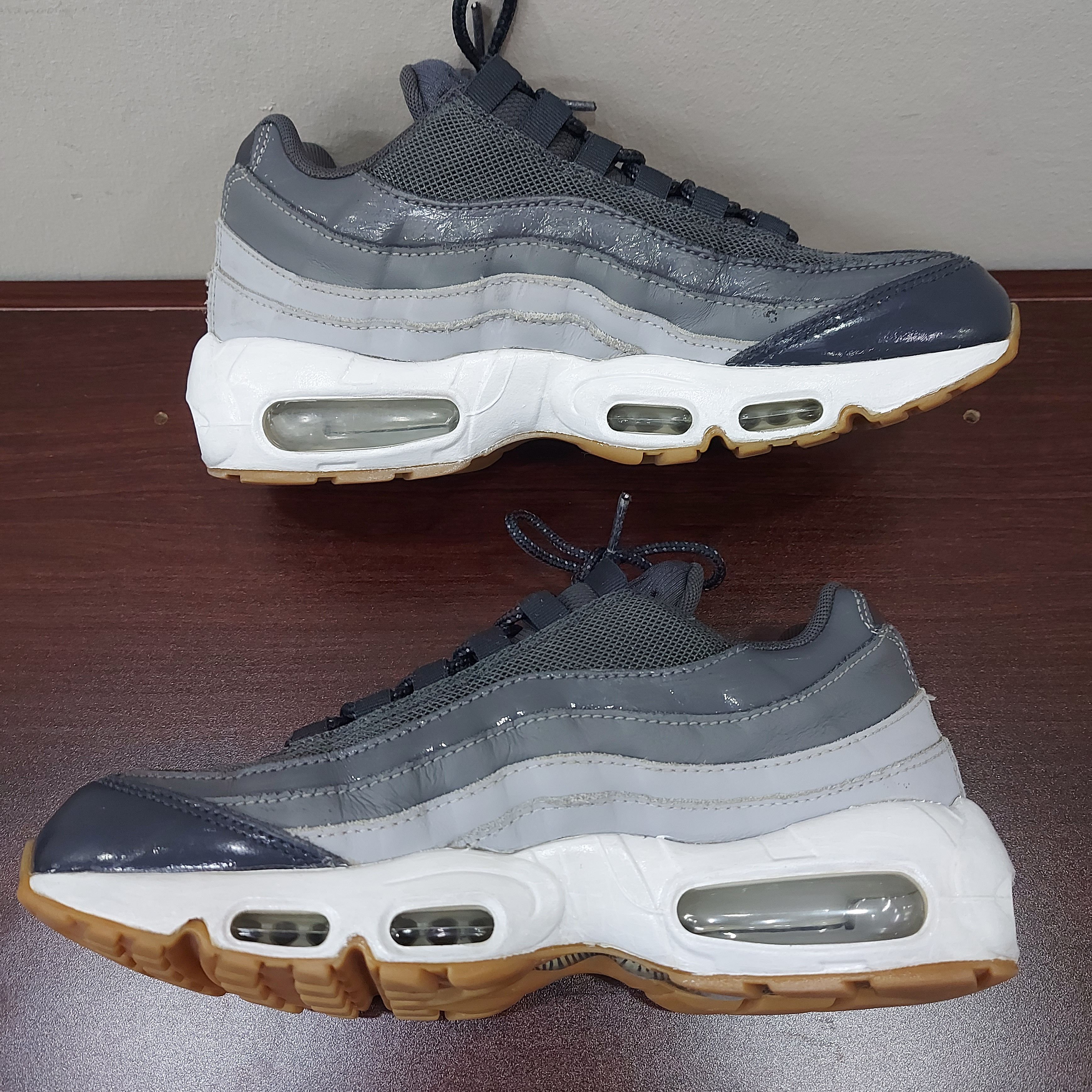 Nike Air max 95 Anthracite white Wolf grey Size US 8.5 / IT 38.5 - 3 Thumbnail