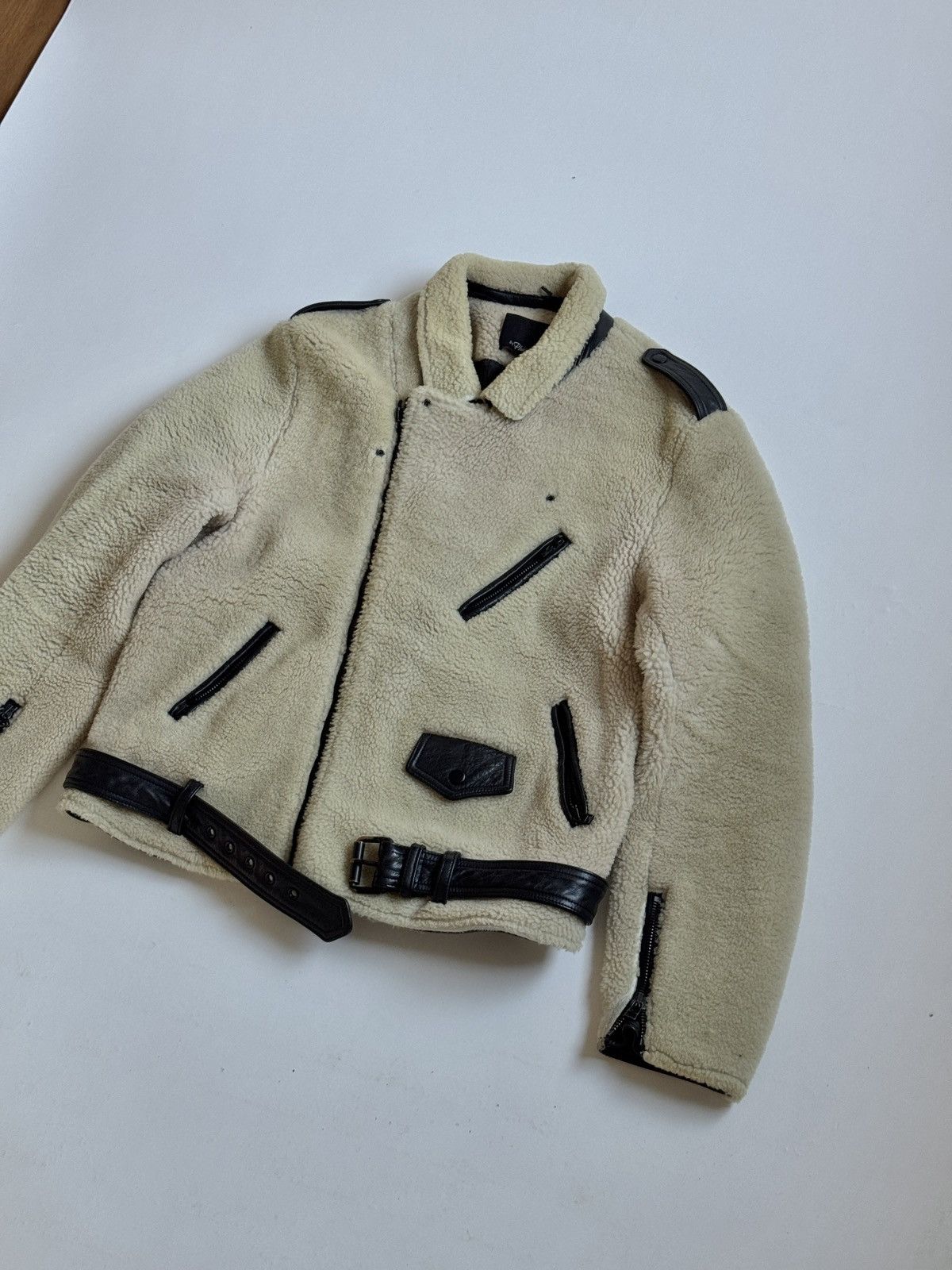 3.1 Phillip Lim Lamb Shearling Blouson / Bomber / Biker Jacket Size US L / EU 52-54 / 3 - 5 Thumbnail