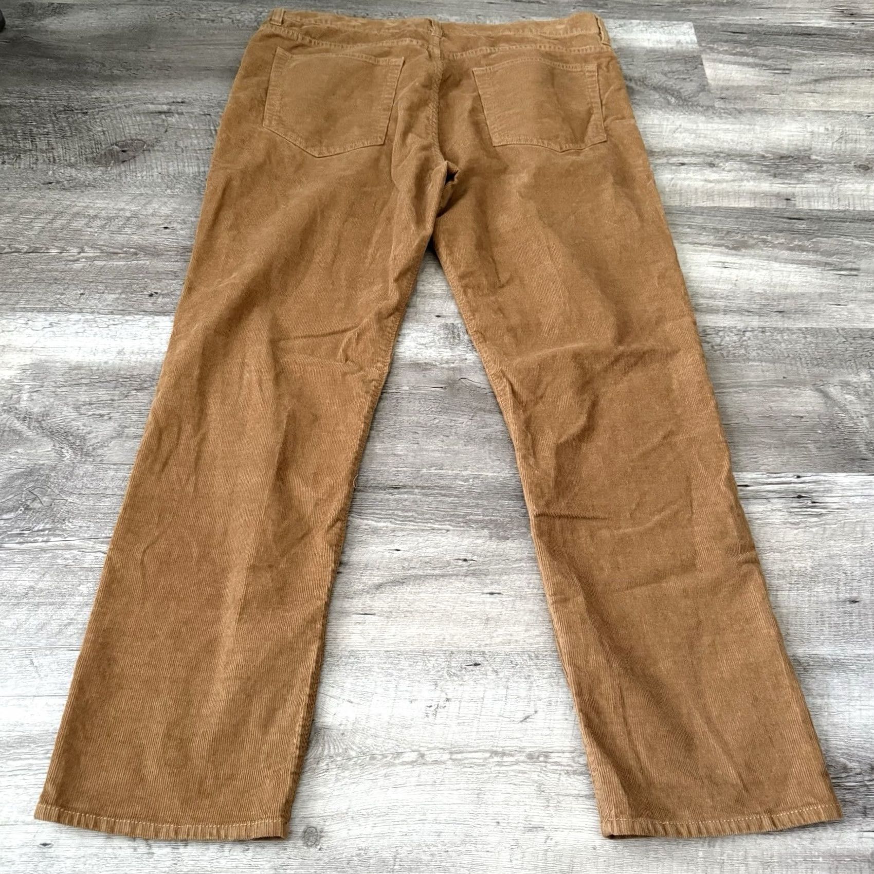 J.Crew J.CREW Mercantile Pants Mens Rust Corduroy 36x30 5-Pocket Flex Straight Fit Brown Casual Workwear Size US 36 / EU 52 - 7 Thumbnail