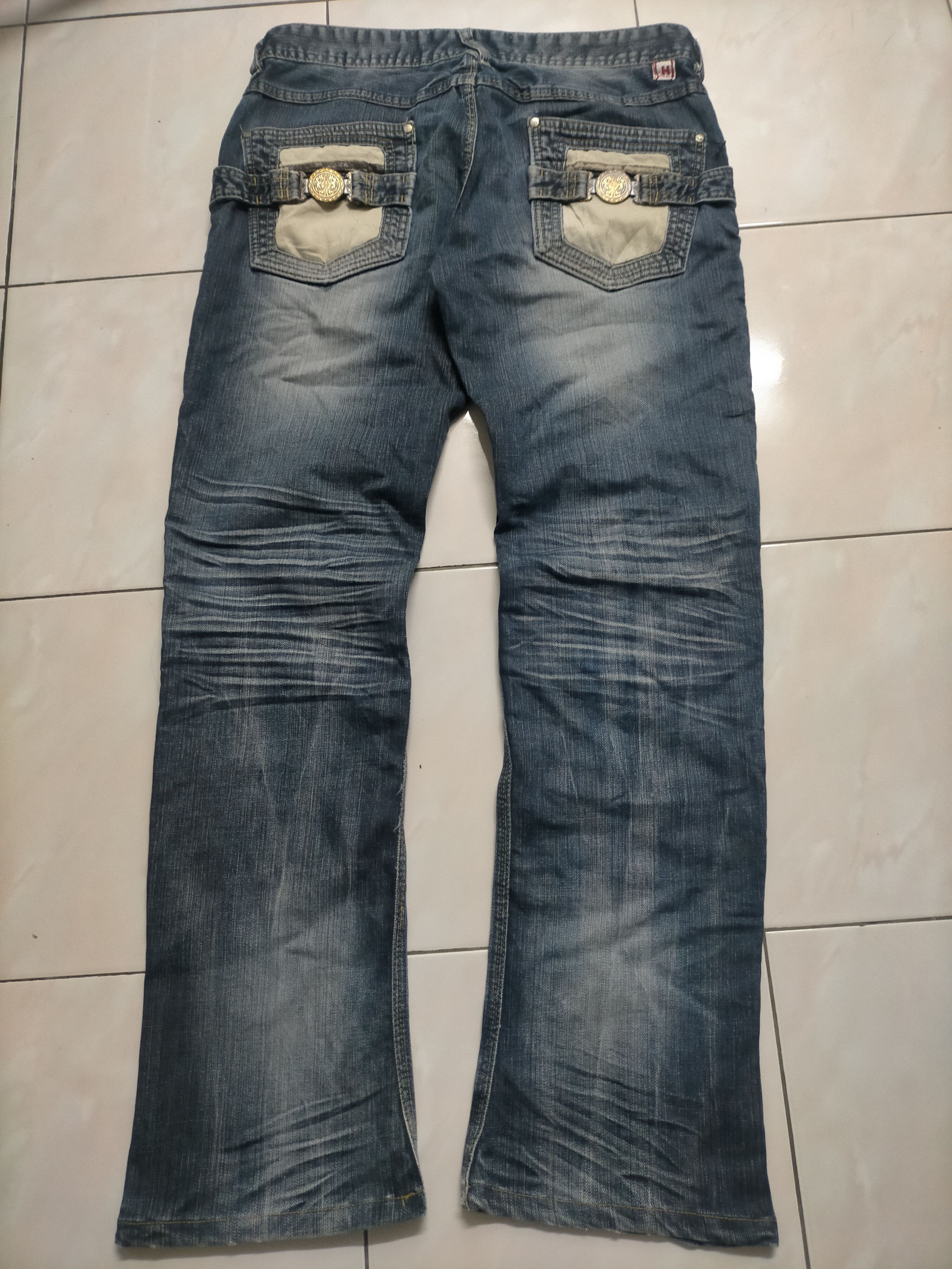 HIDEAWAYS 🔥 Vintage Flared Hideaway Mudwash Jeans Size US 32 / EU 48 - 5 Thumbnail