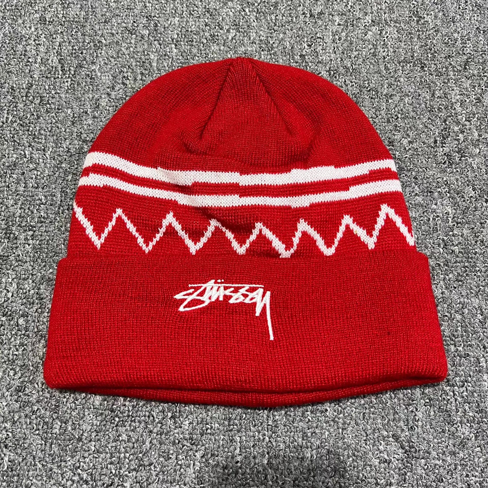Stussy Stussy embroidered logo wavy knit beanie Q7 Size ONE SIZE - 9 Thumbnail