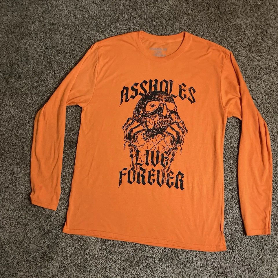 Designer × Vintage ALF Long Sleeve Tee Mens Large Grunge Goth Skull Shirt Size US L / EU 52-54 / 3 - 7 Thumbnail