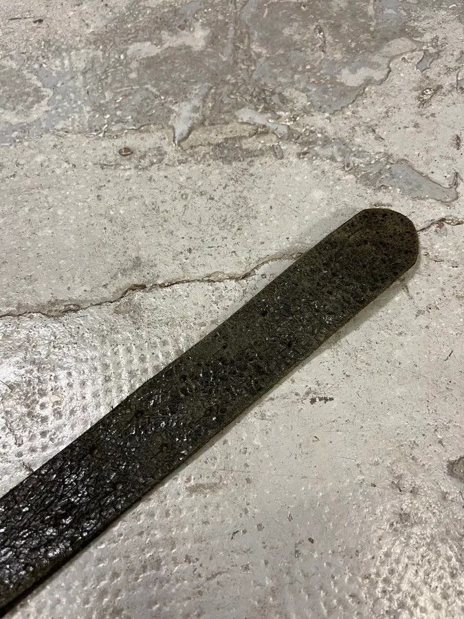 Roberto Cavalli 2000s Cavalli Black Eroded Leather Belt Size ONE SIZE - 5 Thumbnail