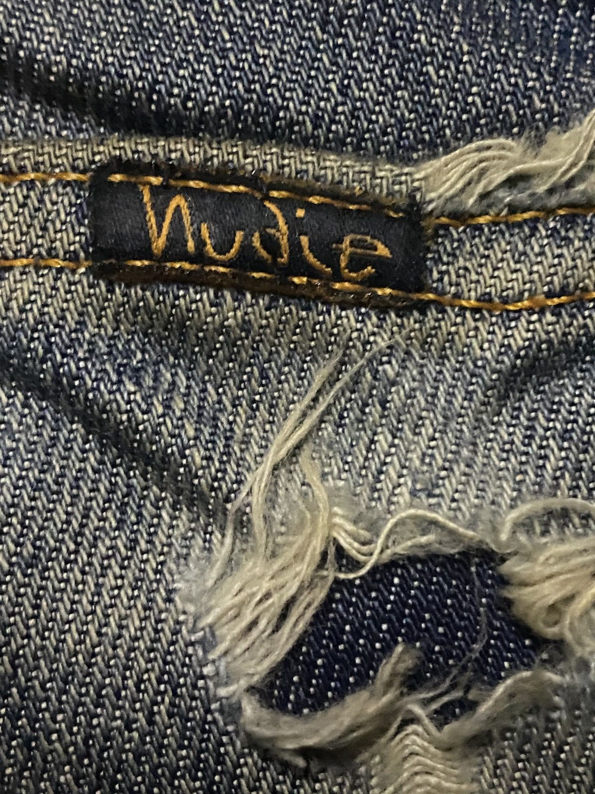 Nudie Jeans Nudie Nj 1495 Mud Wash Distresses Slim Fit Jeans Size US 29 - 10 Thumbnail