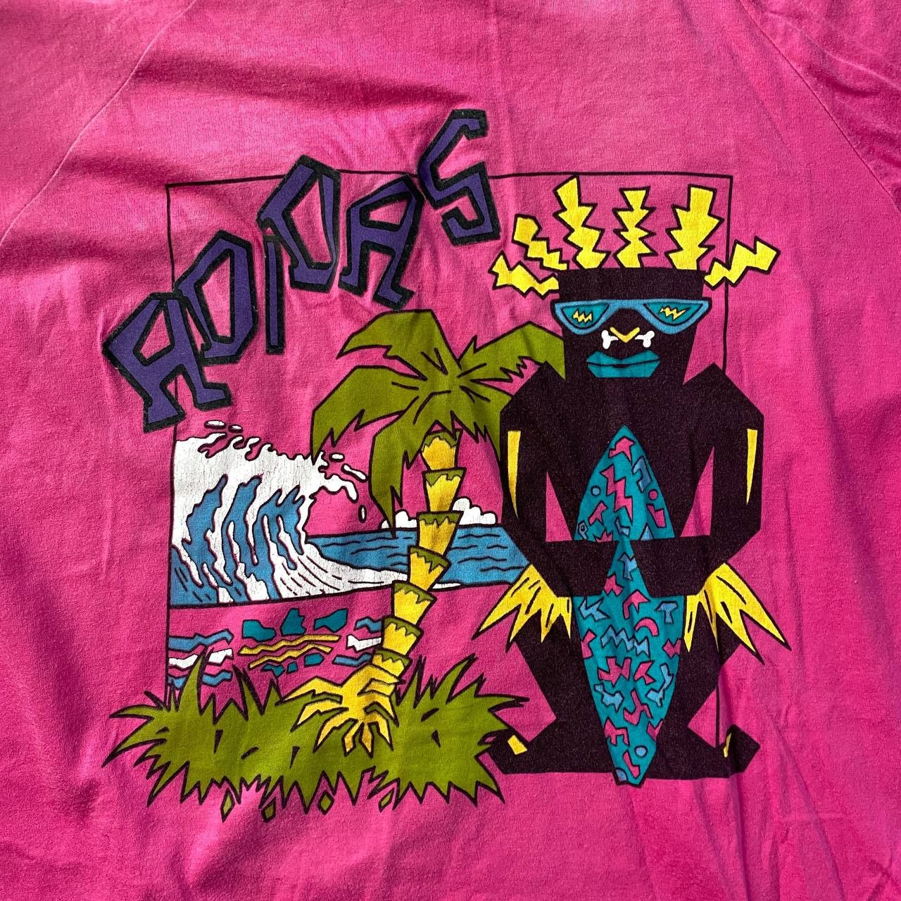 Adidas VINTAGE 90S ADIDAS E AMAZING RARE SURF T SHIRT 132 Size US XL / EU 56 / 4 - 5 Thumbnail