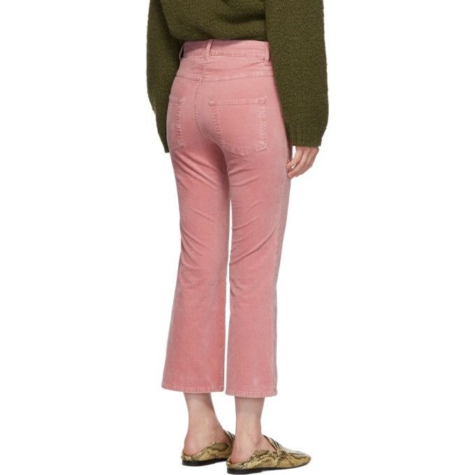 Isabel Marant Isabel Marant Etoile Pink Anyree Velvet Trousers EU 36 Size 26" / US 2 / IT 38 - 2 Thumbnail