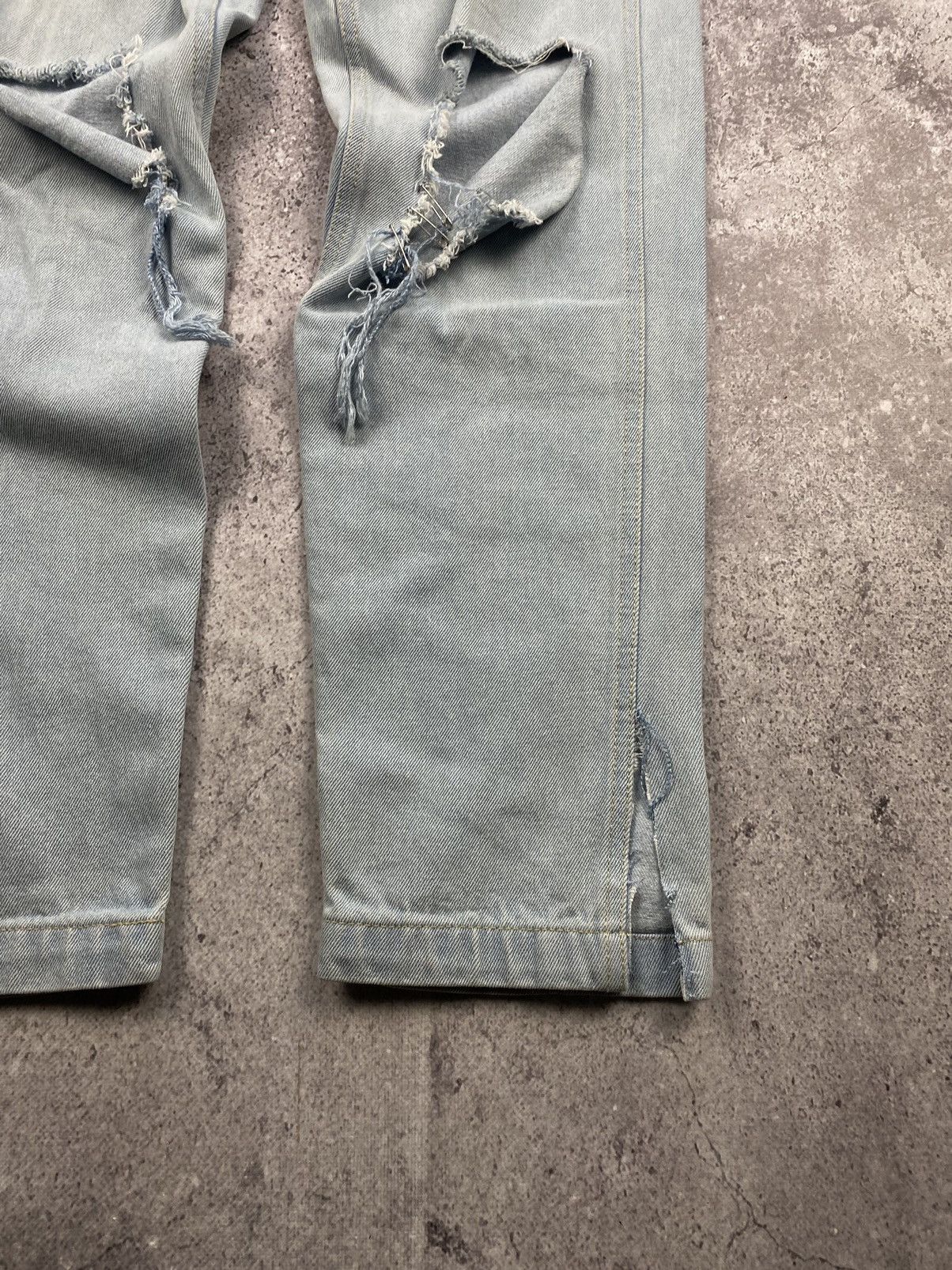 Karl Kani Vintage Karl Kani pants Faded denim thrashed distressed Size US 32 / EU 48 - 2 Thumbnail