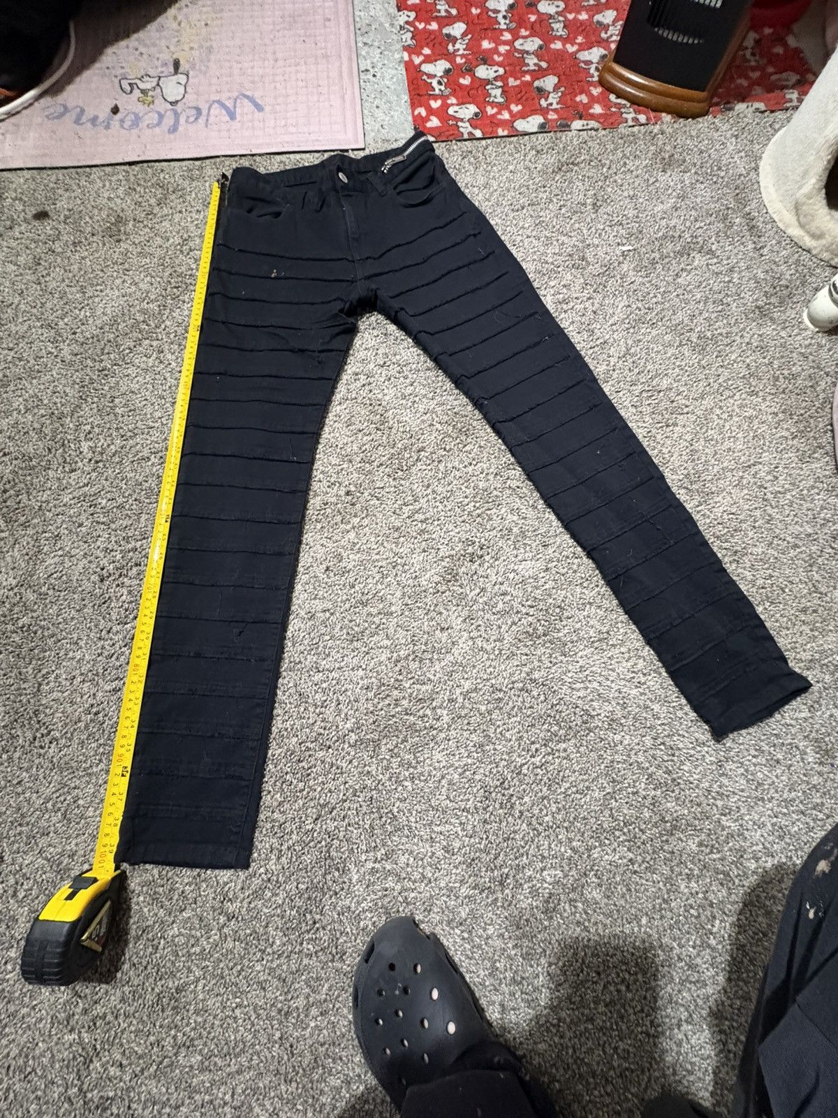 Undercover All black undercover stressed skinny jeans Size US 32 / EU 48 - 2 Thumbnail