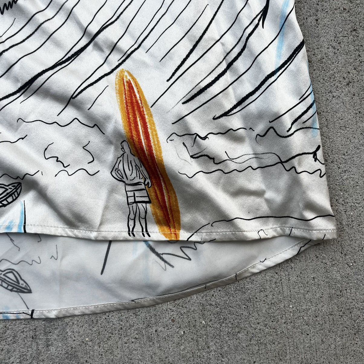Lost Daze Lost Daze Split Silk Button Down Liquify Surf Sketch Men’s Size US L / EU 52-54 / 3 - 3 Thumbnail