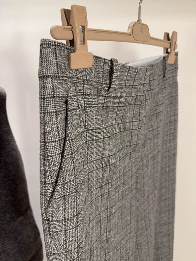 Loro Piana LORO PIANA Wool plaid trousers Size 28" / US 6 / IT 42 - 3 Thumbnail