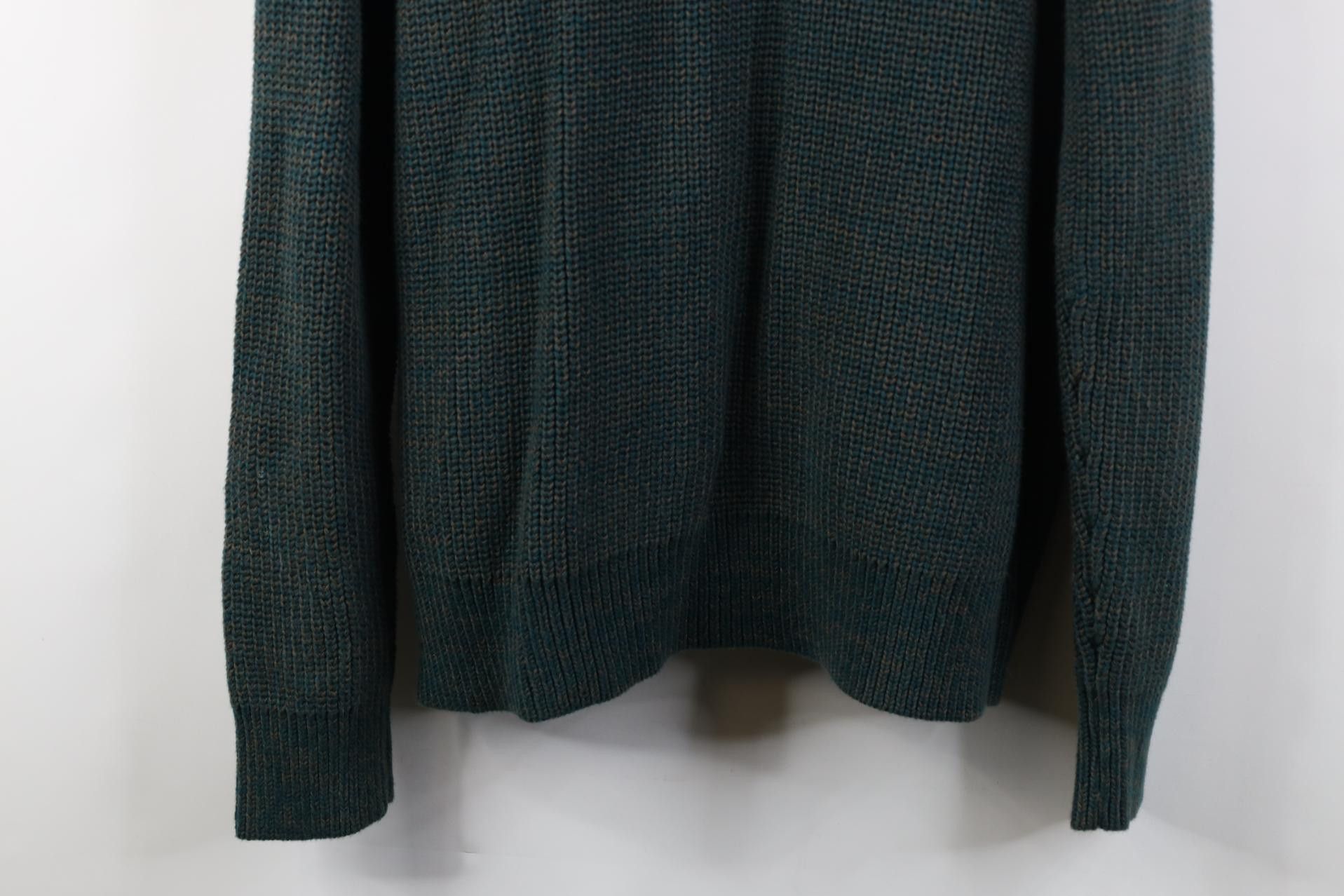L.L. Bean Vintage 90s Y2K LL Bean Heavy Cotton Ribbed Knit Zip Sweater Size US M / EU 48-50 / 2 - 12 Thumbnail
