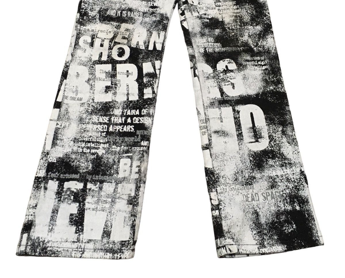 20471120 × Japanese Brand × Seditionaries Rare Design Vintage Brand Bernings Sho Fullprint Jeans 1990s Size US 29 - 5 Thumbnail