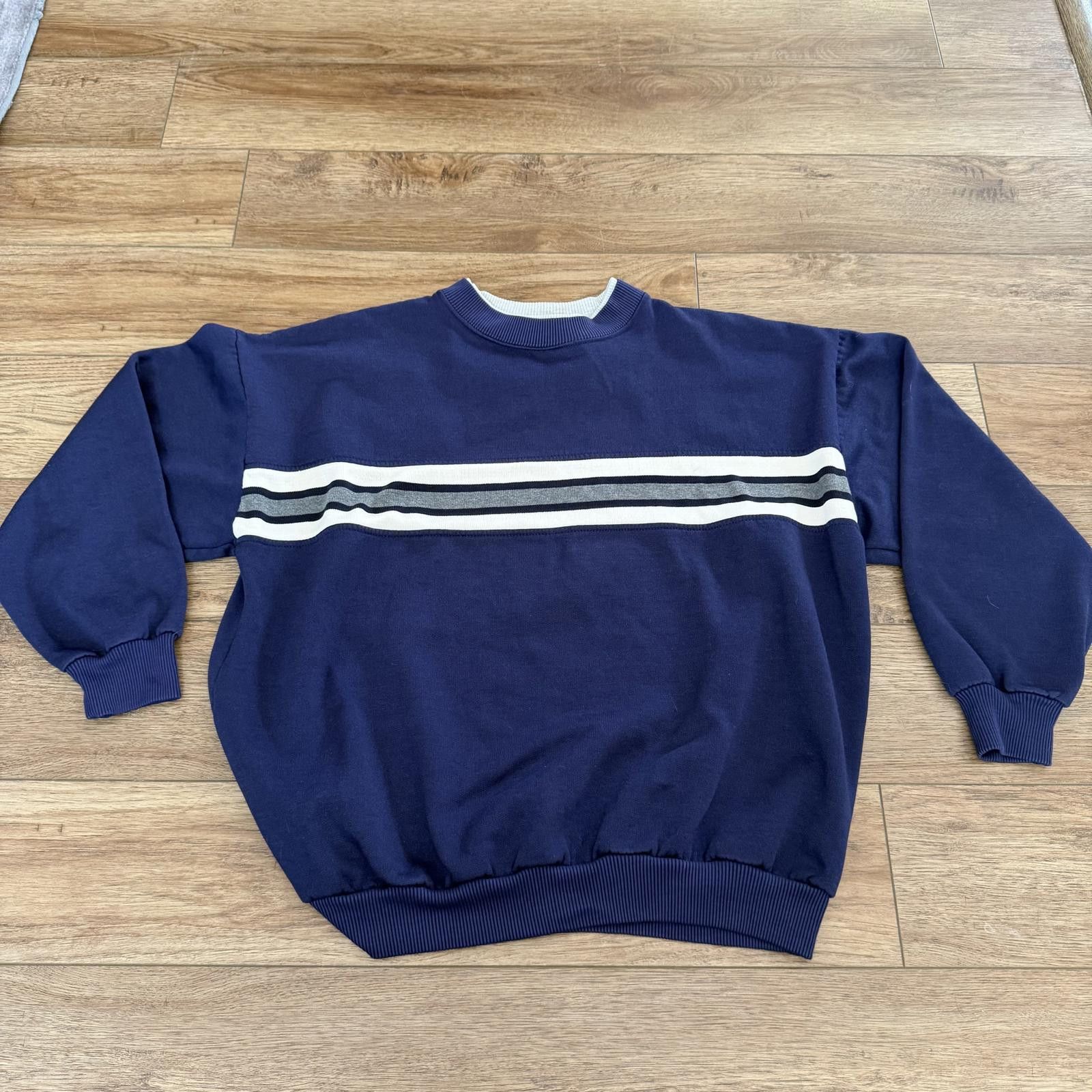 Other Vintage 90s Striped Crewneck Speedy U.S.A. Sweater Size US XL / EU 56 / 4 - 1 Thumbnail
