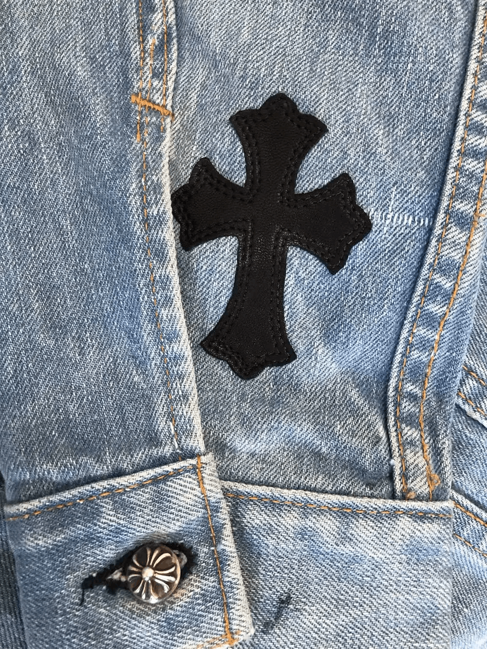 Chrome Hearts Chrome Hearts Levi's Cross Patch Denim Jacket Size S / US 4 / IT 40 - 5 Thumbnail
