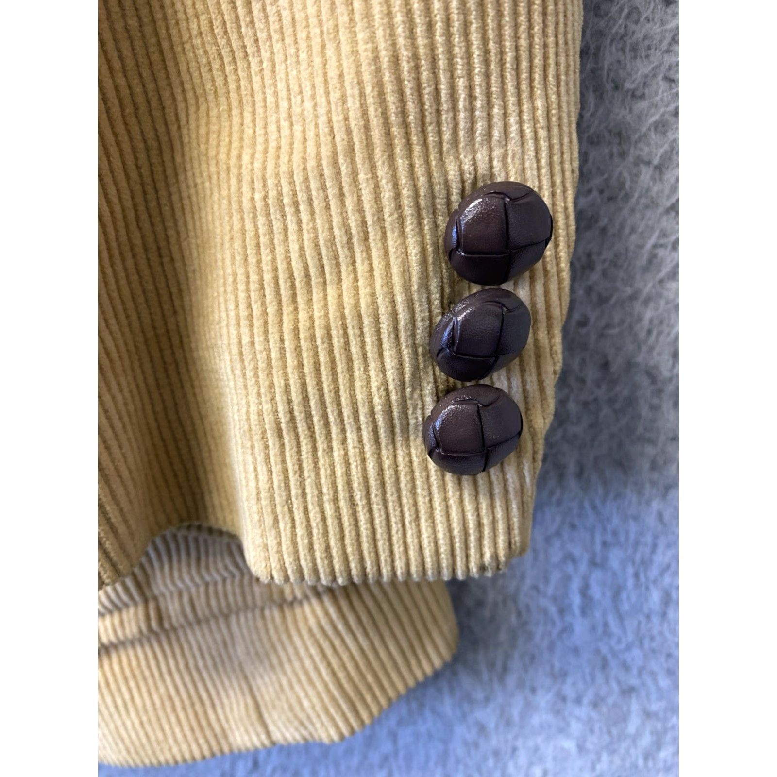 Vintage VINTAGE Monsieur Lauro Western Corduroy Jacket Coat Mens 44R Brown 70s Vintage Leather Buttons Pockets Long Size US S / EU 44-46 / 1 - 6 Thumbnail