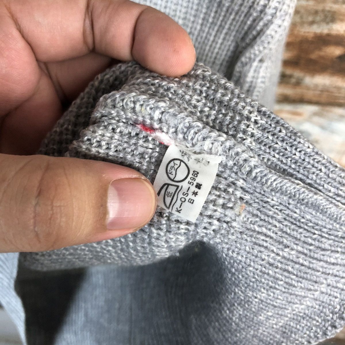 Vintage Japanese Brand Grey plain vintage Knitwear #A1838 Size M / US 6-8 / IT 42-44 - 10 Thumbnail