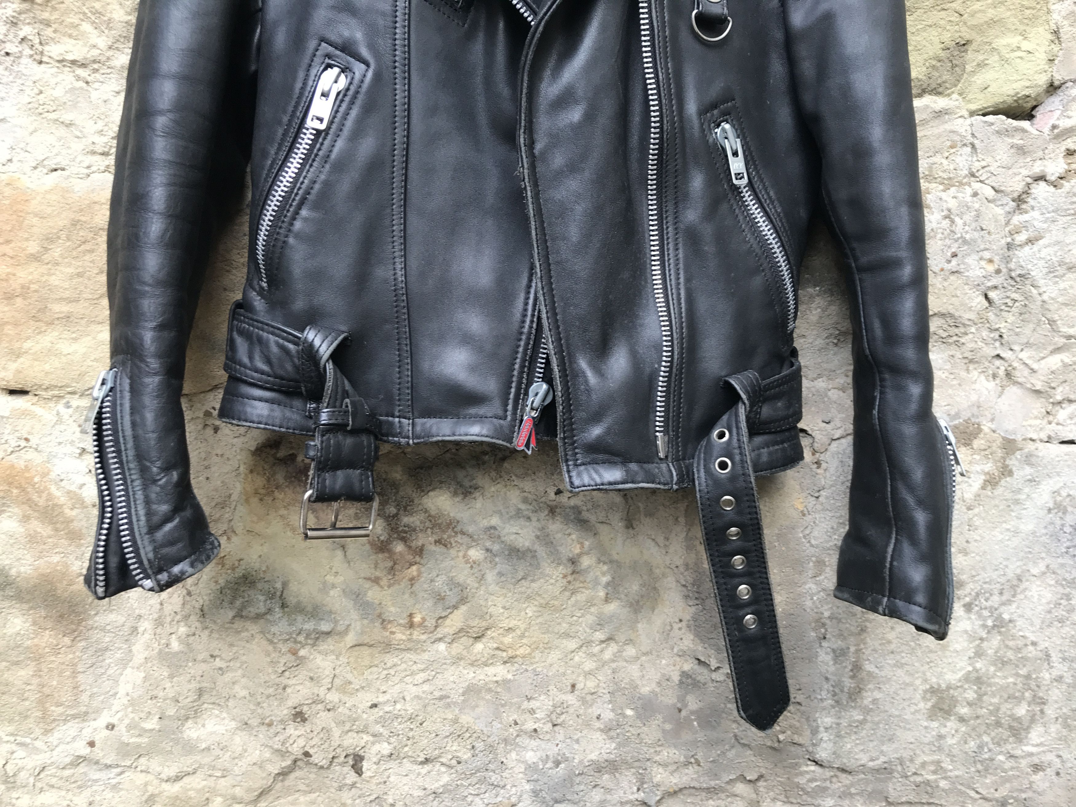 Vintage 80s Hein Gericke Leather Biker Jacket / Jofama type