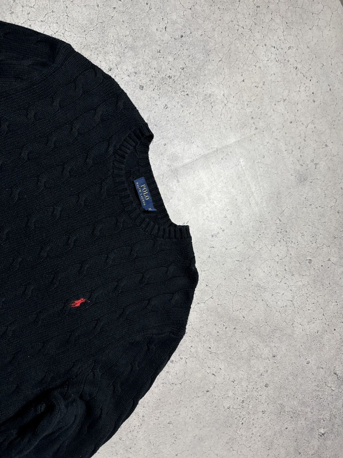 Polo Ralph Lauren Polo Ralph Lauren Black Knitted Sweater Size XL Size US XL / EU 56 / 4 - 4 Thumbnail