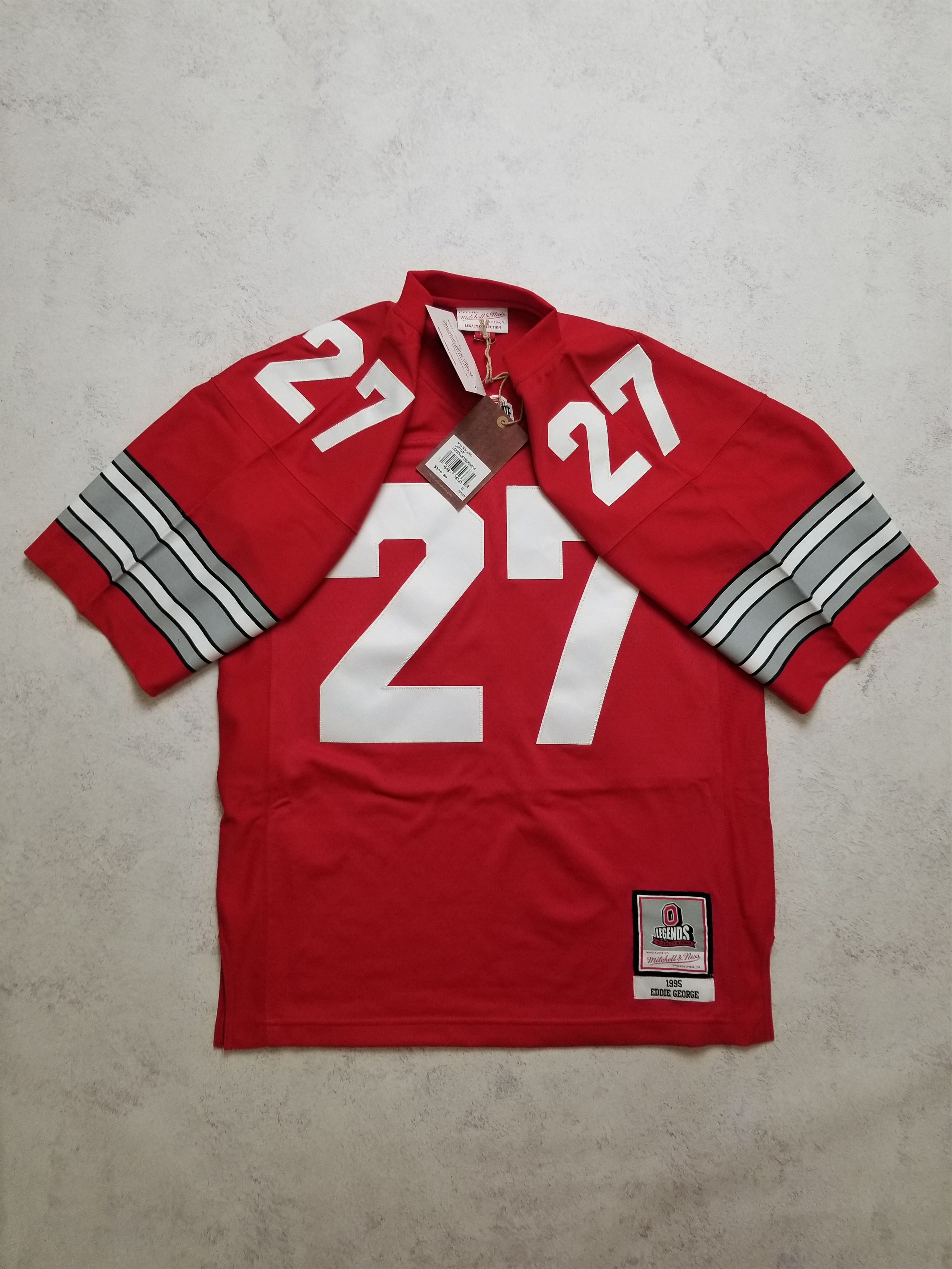 Mitchell & Ness NCAA FOOTBALL JERSEY OHIO STATE BUCKEYES 1995 EDDIE GEORGE Size US M / EU 48-50 / 2 - 3 Thumbnail