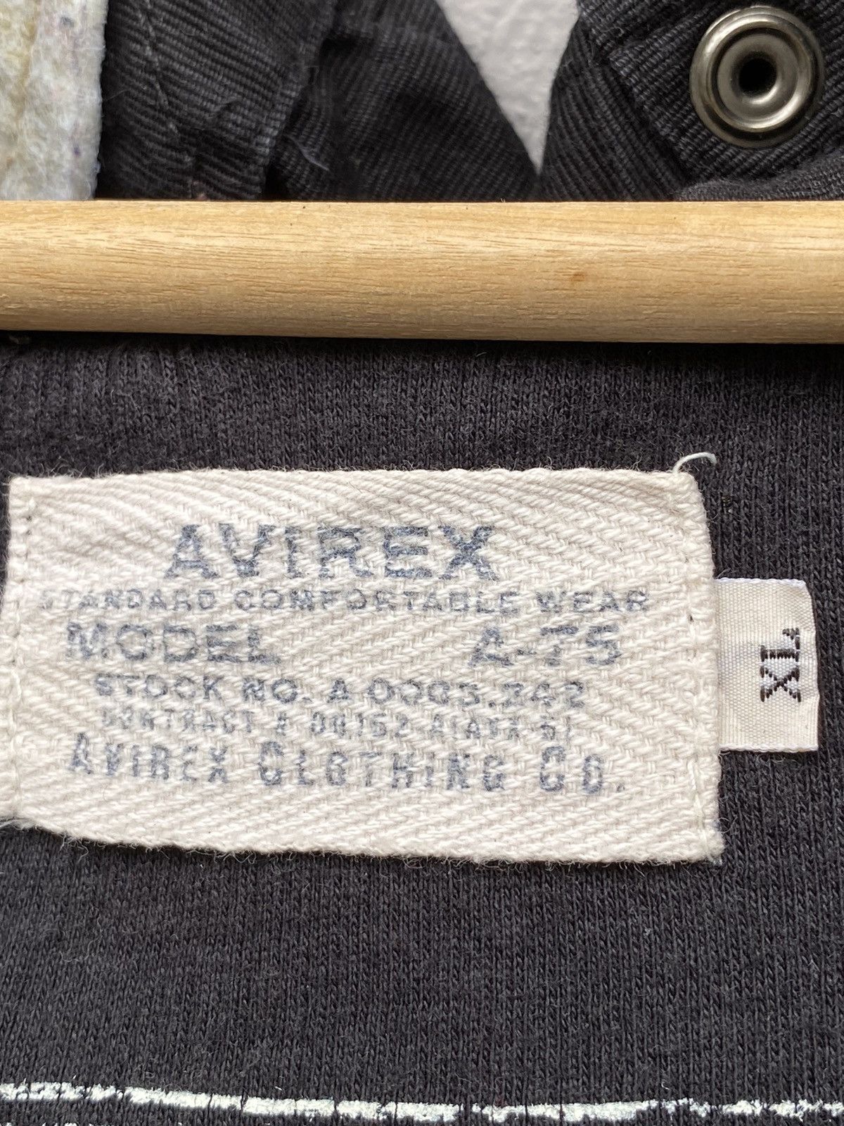 Avirex × Vintage RARE🔥 Avirex Model A-75 Removable Sleeve Utilitys Hooded Size US L / EU 52-54 / 3 - 10 Thumbnail