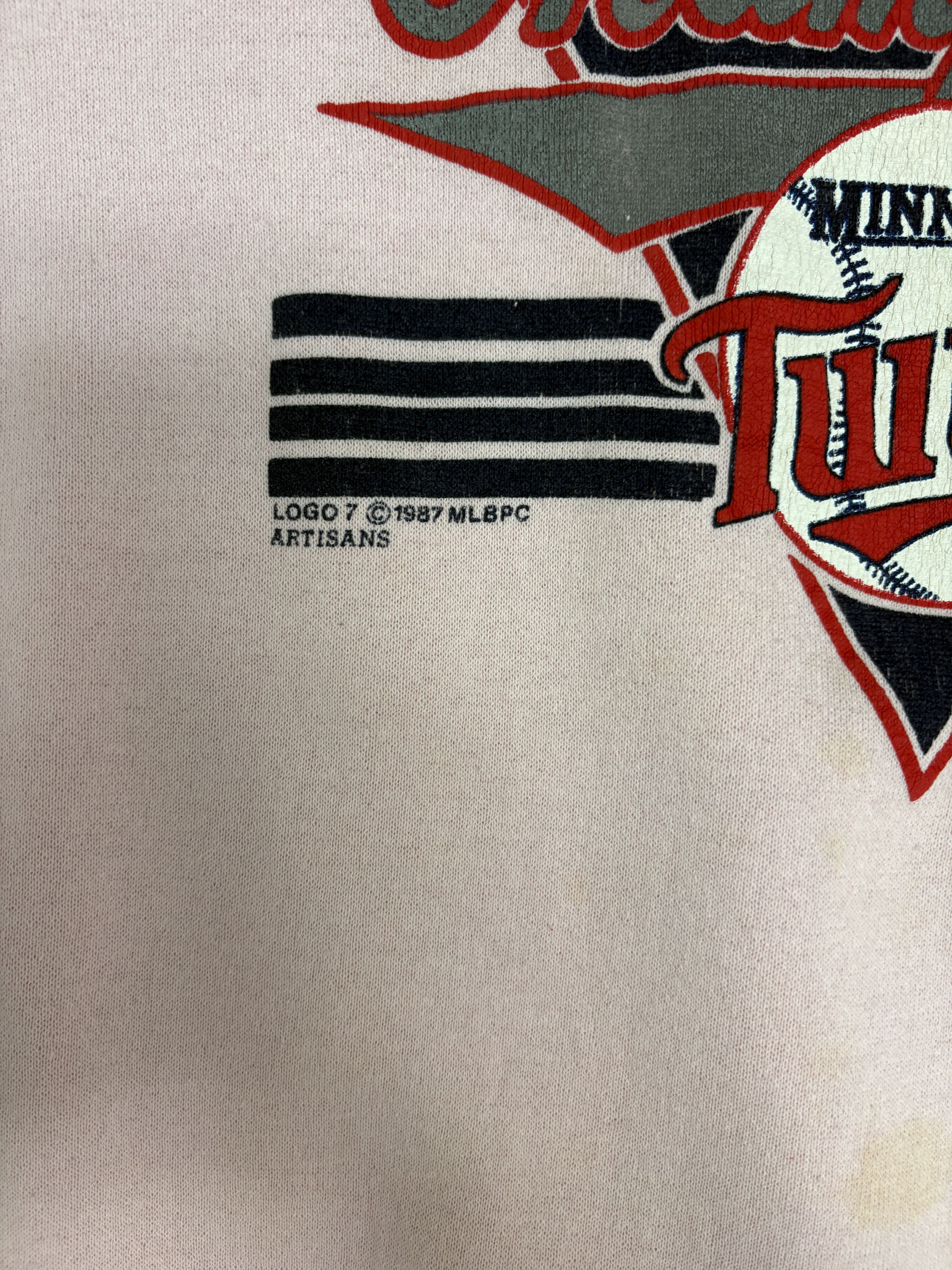 Vintage Minnesota Twins World Series Champs 1987 Crewneck Sweater Size US XL / EU 56 / 4 - 3 Thumbnail