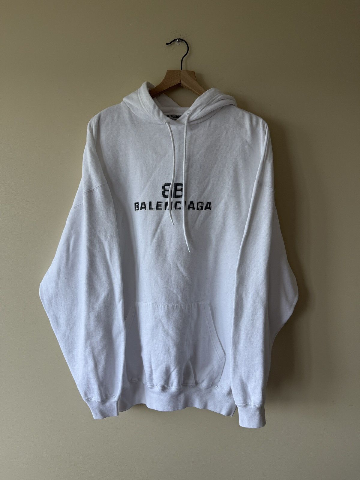 BALENCIAGA バレンシアガ BB Mode Hoodie パーカー 白 Balenciaga White BB Mode Hoodie Balenciaga