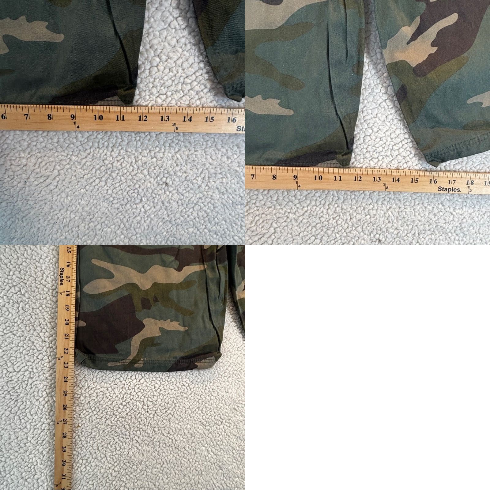 Vintage Hype Camo Shorts 34 Green Brown 100% Cotton Streetwear Unisex Adults Regular Chino Mens WomenS Girls Boys Size US 34 / EU 50 - 8 Thumbnail