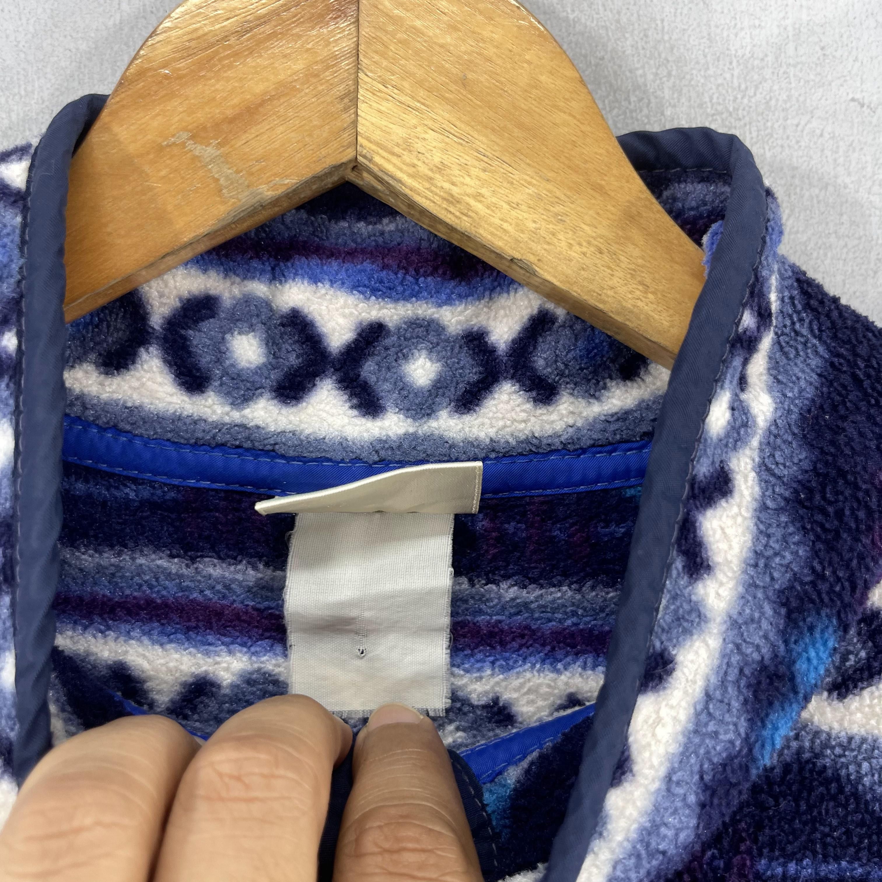 L.L. Bean × Vintage Vintage LL BEAN Tribal Native Pattern Button Up Fleece Size S / US 4 / IT 40 - 5 Thumbnail