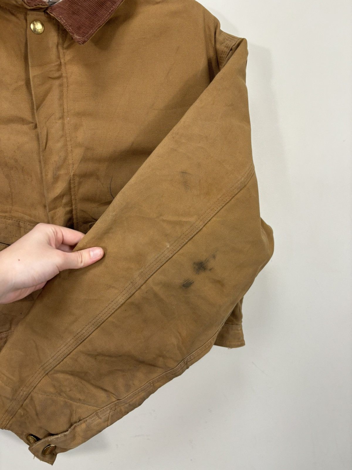 Carhartt Vintage 90s Carhartt USA Made Work Hype Boxy Cropped Jacket Size US M / EU 48-50 / 2 - 13 Thumbnail